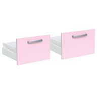 High drawers for Cabinet Grande M deep, 2 pcs. – light pink