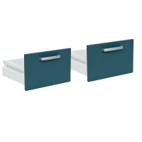 High drawers for Cabinet Grande M deep, 2 pcs. – dark turquoise