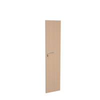 Grande door with a lock for a narrow cabinet, height 187 cm, maple
