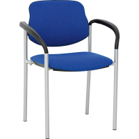 Conference chair STYL Arm, blue - black