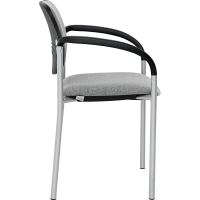 Conference chair STYL Arm, grey - black