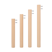 Set of 4 wooden table legs, 38