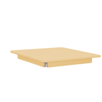 Pastel Tabletop, rectangular 80 x 80 yellow