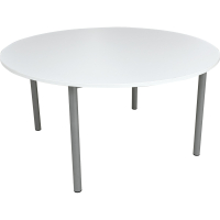 Mila table round 120 cm, size 3, white tabletop