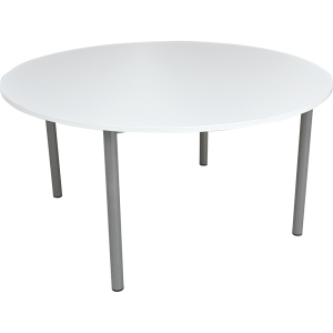 Mila table round 120 cm, size 4, white tabletop