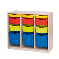 Feria medium cabinet for containers, maple