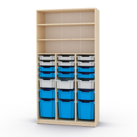Feria tall cabinet for containers, maple