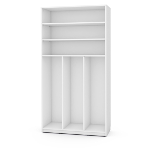 Feria tall cabinet for containers, white