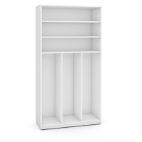 Feria tall cabinet for containers, white