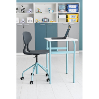 Piano swivel chair - grey-turquoise