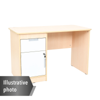 Quadro desk left, white