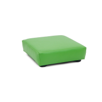 Upholstered pouf green