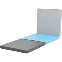 Three-pc mattress blue-grey, PU