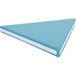 Triangle foam mattress for Siessta playpen, teal - MED