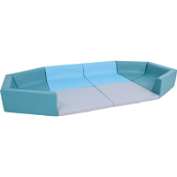 Square foam mattress for Siessta playpen, light grey - MED