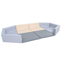 Square foam sofa for Siessta playpen, beige - MED