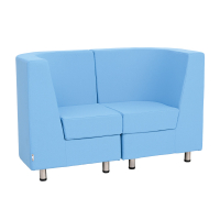 Verba sofa, double - light blue