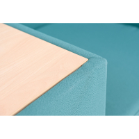 Verba sofa with table, double - turquoise