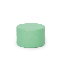 Quilted pouf, light green