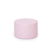 Quilted pouf, light pink