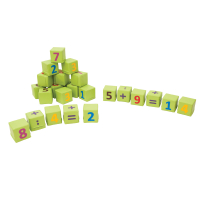 Small cubes with numbers set, 24 pcs.