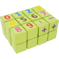 Small cubes with numbers set, 24 pcs.