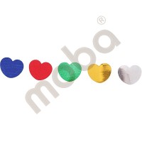 Shiny confetti, hearts 1