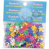Shiny confetti, daisies
