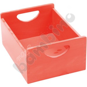Wooden container - red