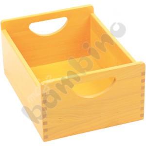Wooden container - yellow