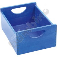 Wooden container - blue